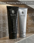 Shampoo e balsamo per infoltire capelli Mane – 5 al prezzo di 3